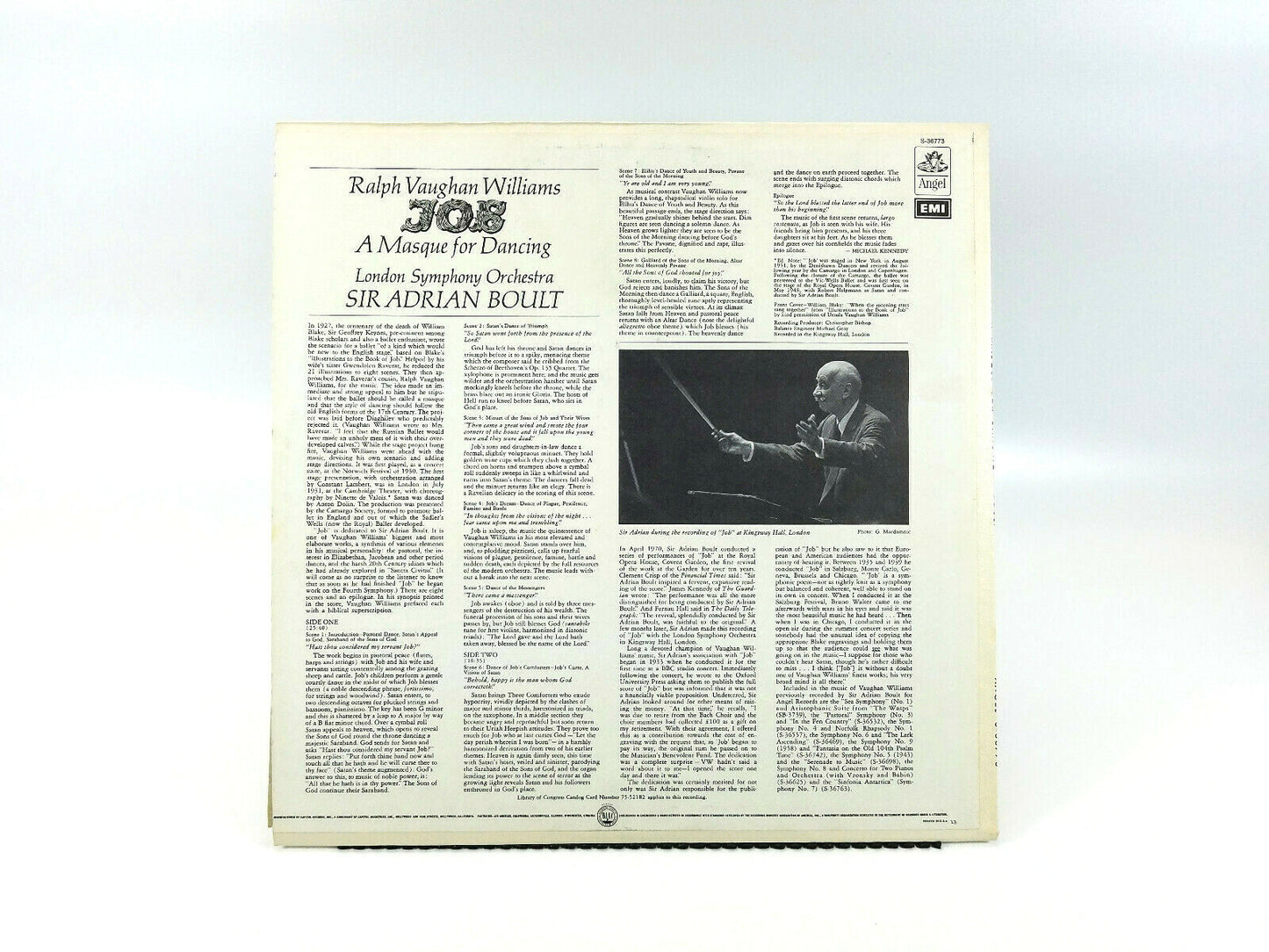 Ralph Vaughan Williams - JOB | Vinyl LP | VG+