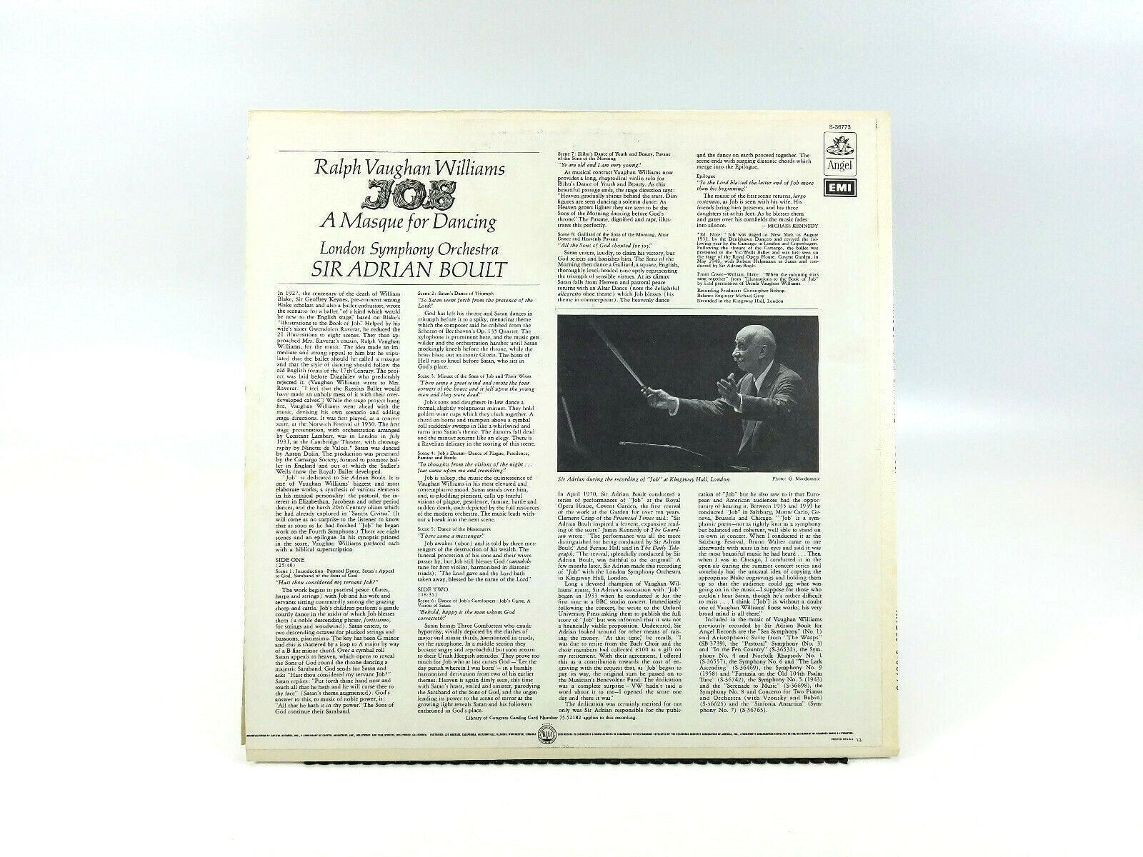 Ralph Vaughan Williams - JOB | Vinyl LP | VG+