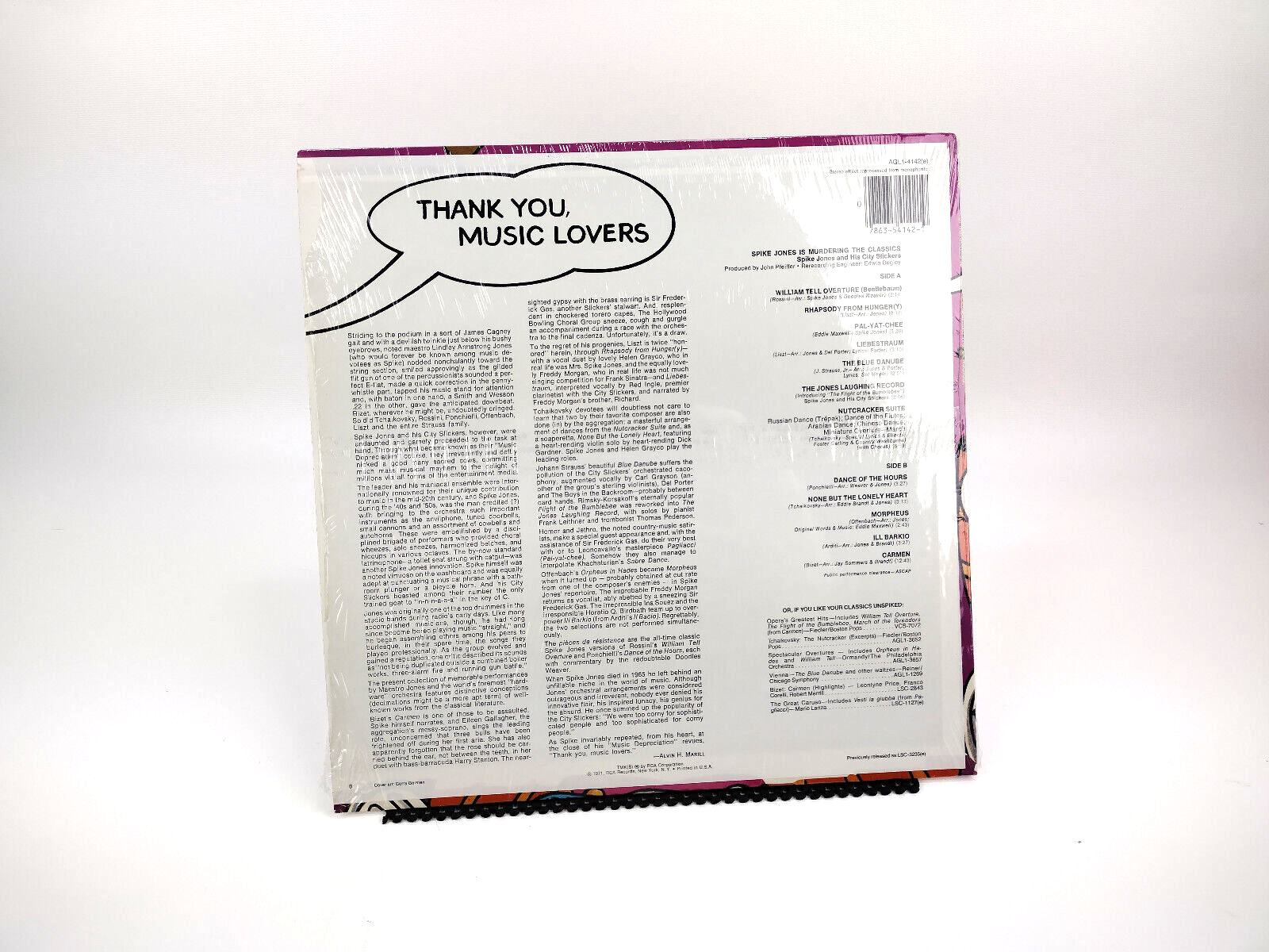 Spike Jones - Spike Jones Is Murdering The Classics, Vinyl, LP - AGL1-4142