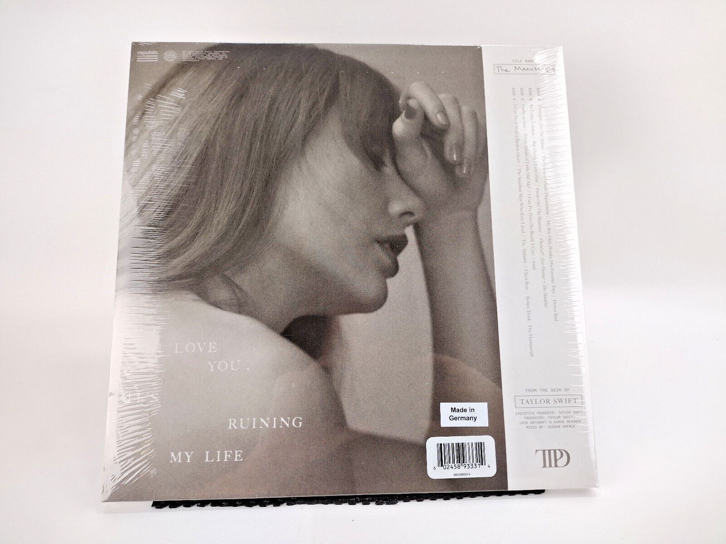 Taylor Swift - The Tortured Poets Department,  LP Phantom Clear, The Manuscript