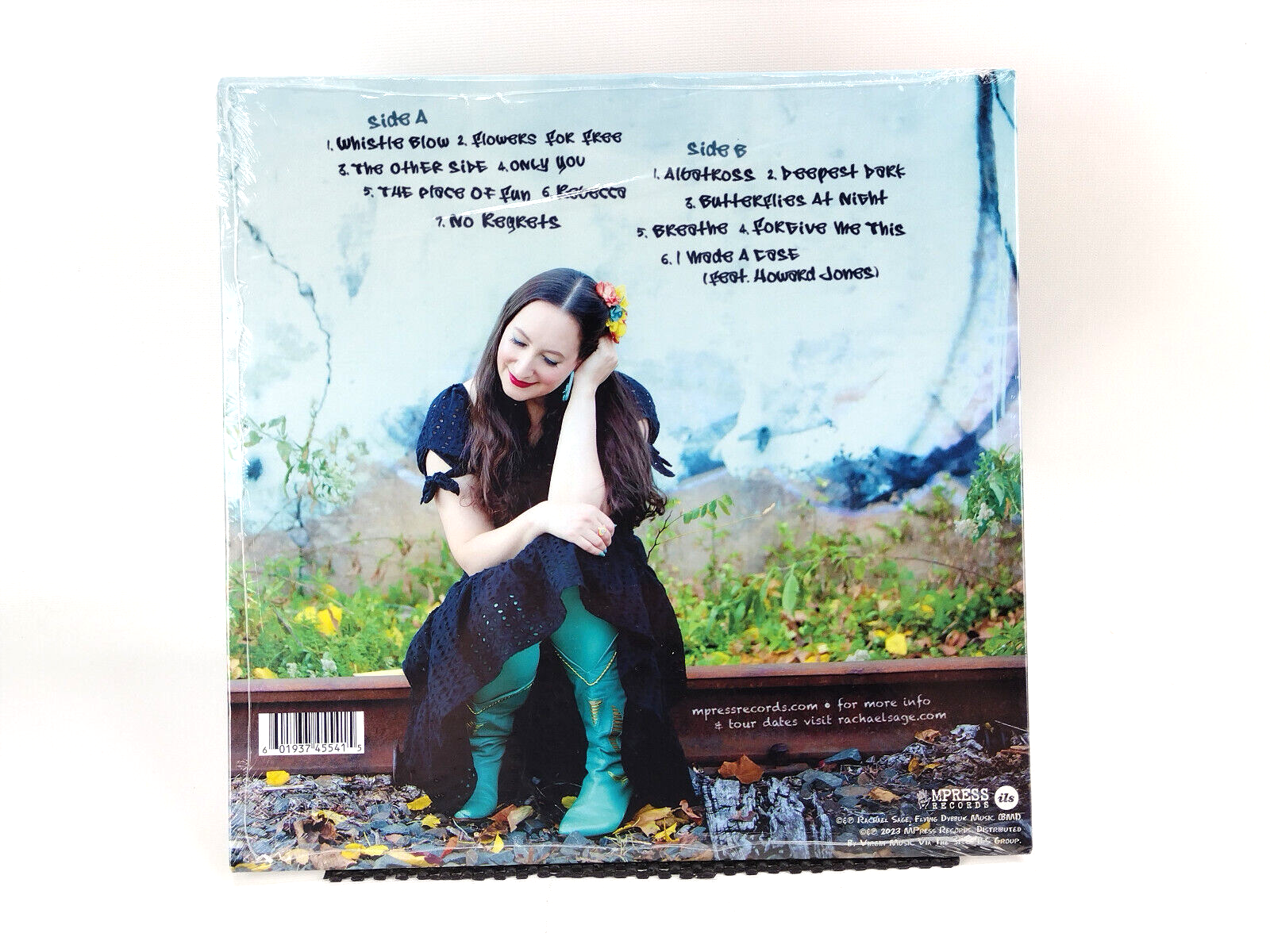Rachael Sage - The Other Side, Deluxe Edition, Translucent Blue LP HYPE STICKER