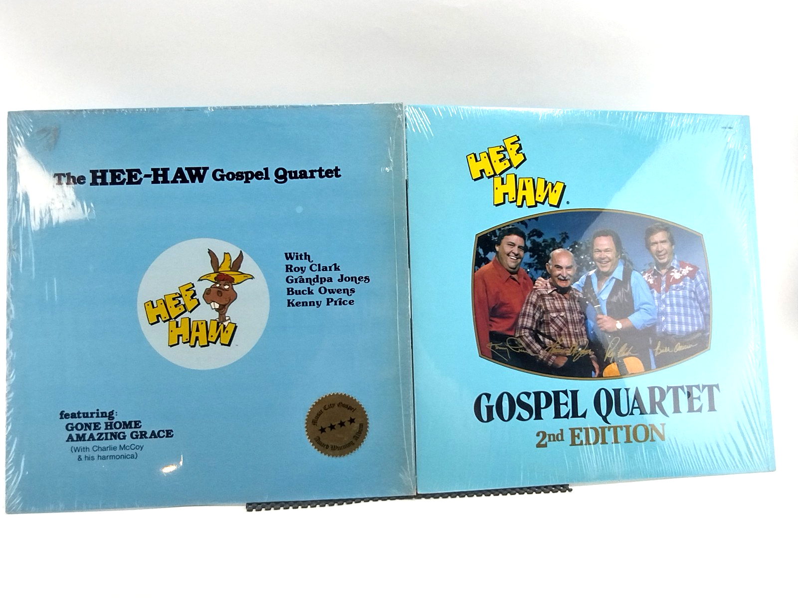 LOT OF 2 Hee Haw Gospel Quartet LPs - NM - Cleaned w/ Vinyl Vac!