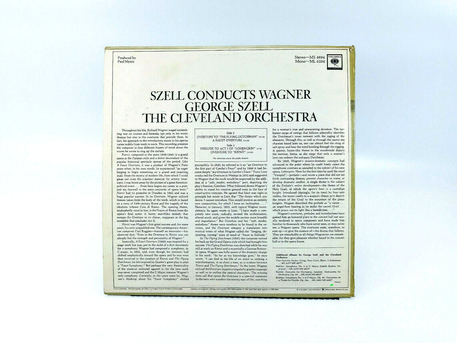 SZELL CONDUCTS WAGNER - George Szell The Cleveland Orchestra | Vinyl LP | VG+
