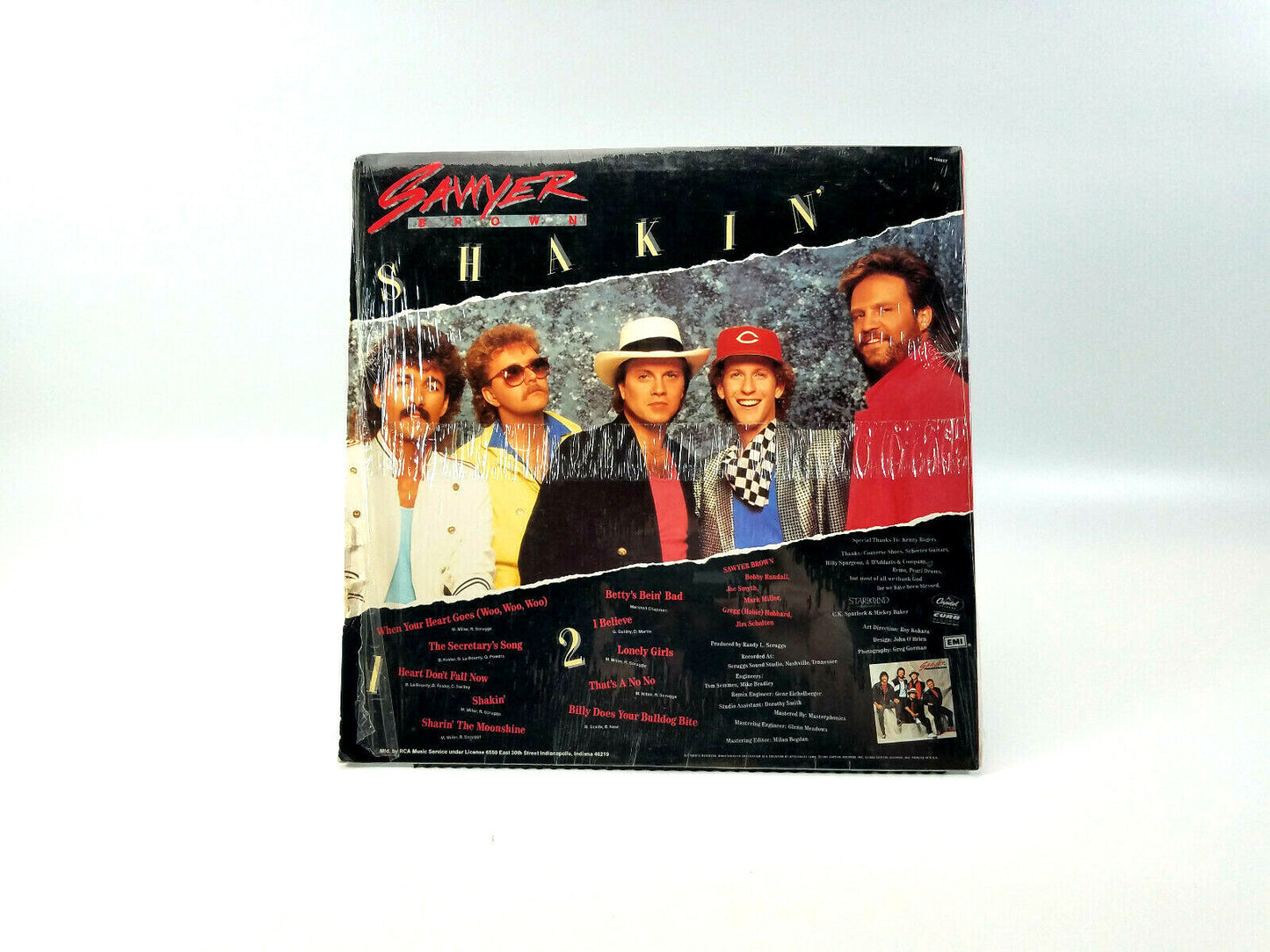 LOT OF 4 COUNTRY LPs - Mac Davis, Sawyer Brown, Eddie Rabbitt & Statler Brothers