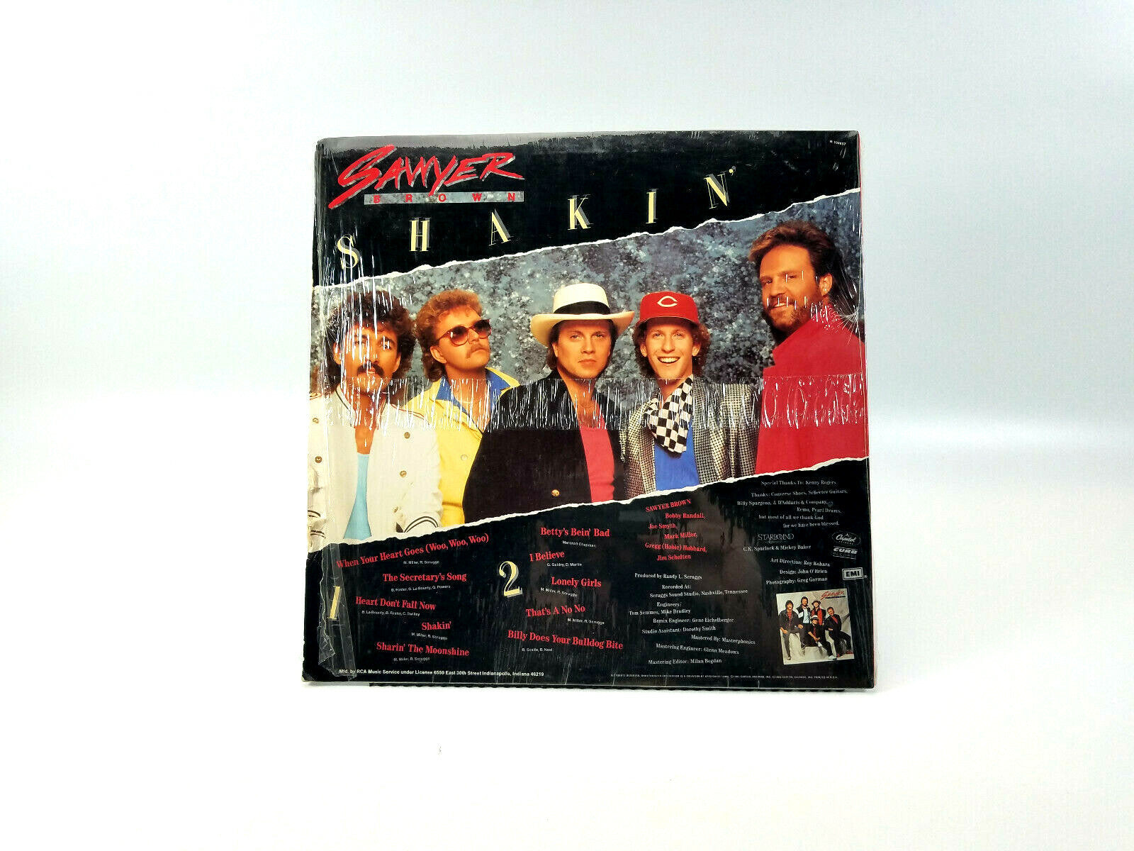 LOT OF 4 COUNTRY LPs - Mac Davis, Sawyer Brown, Eddie Rabbitt & Statler Brothers