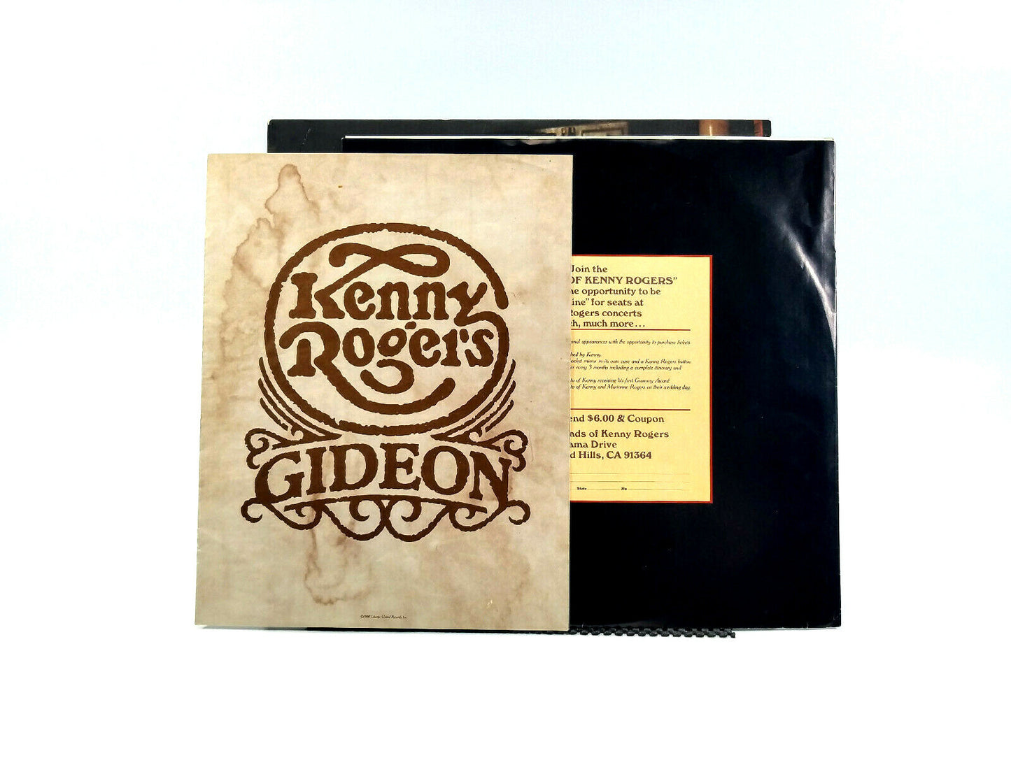 Kenny Rogers – Gideon with Poster!  United Artists Records – LOO-1035 VG+