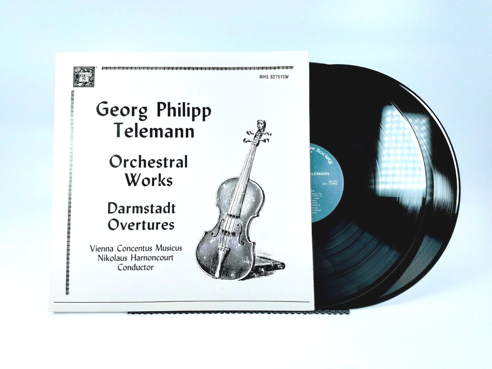 Georg Philipp Telemann - Orchestral Works Darmstadt Overtures (1987) | 2 LPs VG+