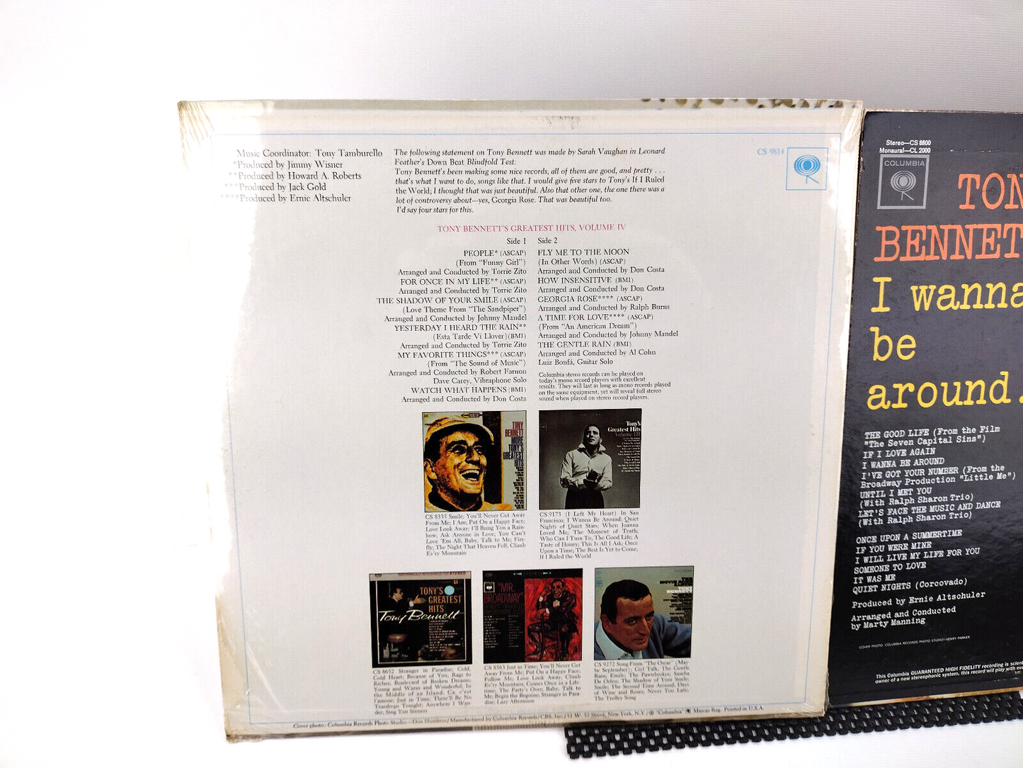 LOT OF 2 TONY BENNETT SEALED LPs - See Detailed Descriptions