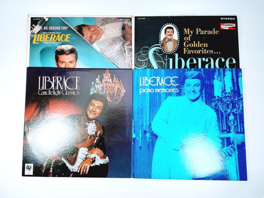 Lot of 4 LIBERACE Vinyl LP Record Albums, HS11175, PAS-1009, VL73821 & 6137
