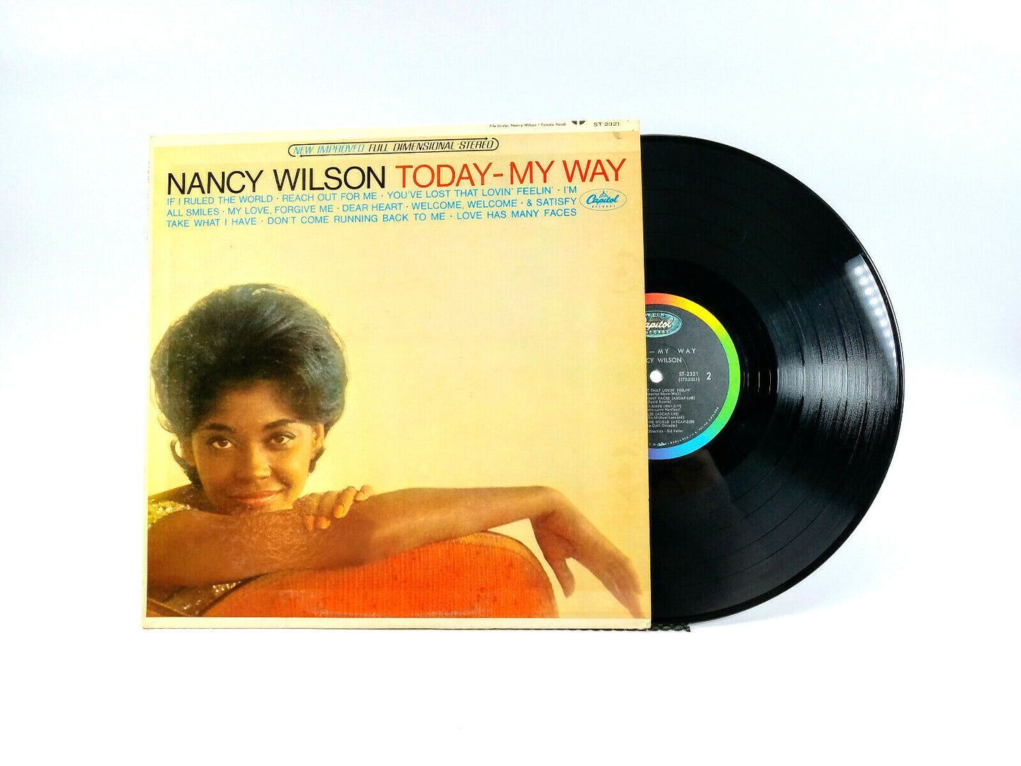 Lot of 2 Nancy Wilson LPs - Today, My Way & Hollywood, My Way