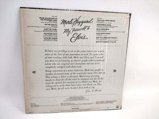 Merle Haggard - My Farewell To Elvis LP, Cleaned w/ Vinyl Vac!