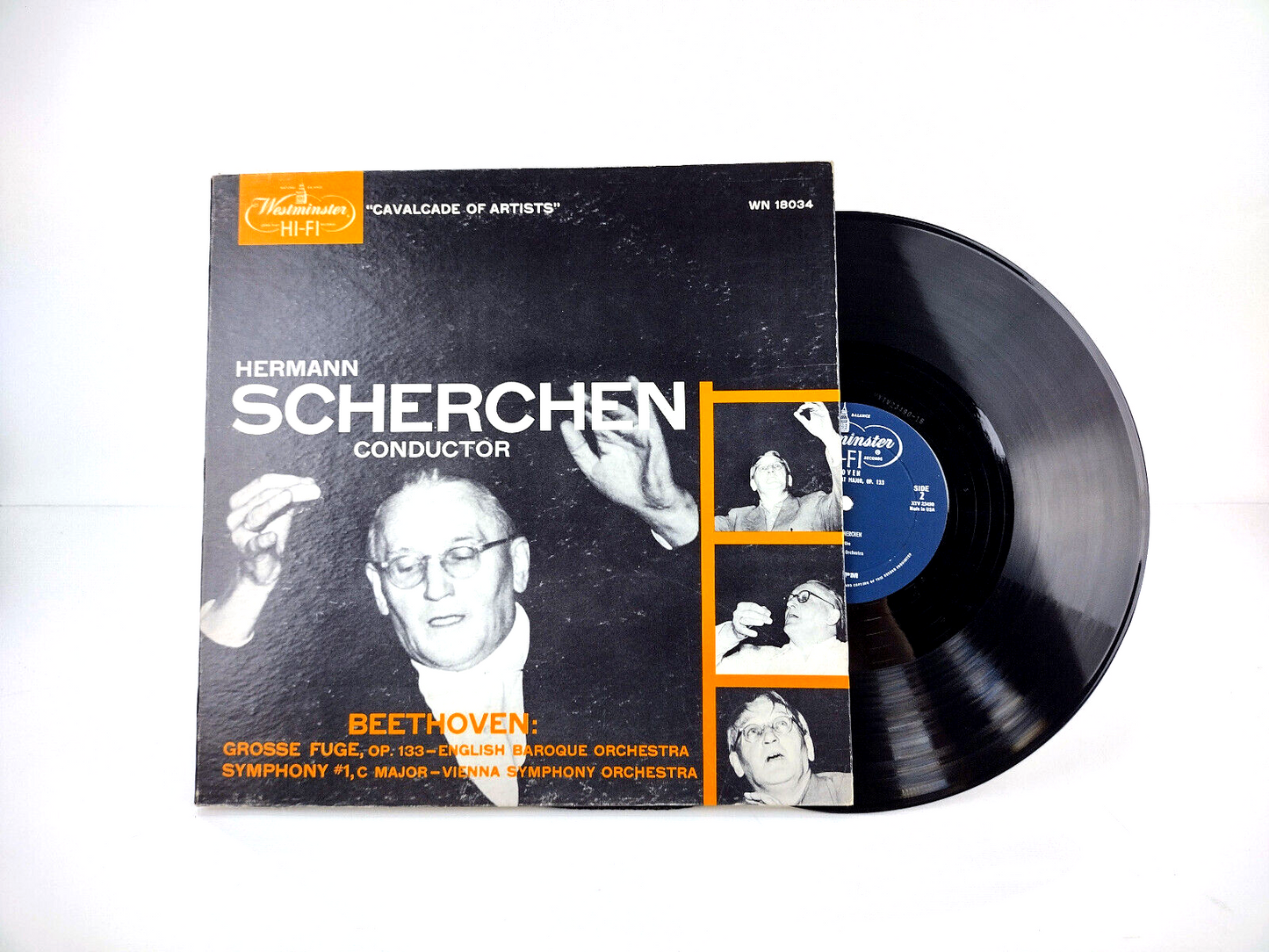 Ludwig van Beethoven, Hermann Scherchen, Grosse Fuge Op. 133 / Symphony No. 1 LP