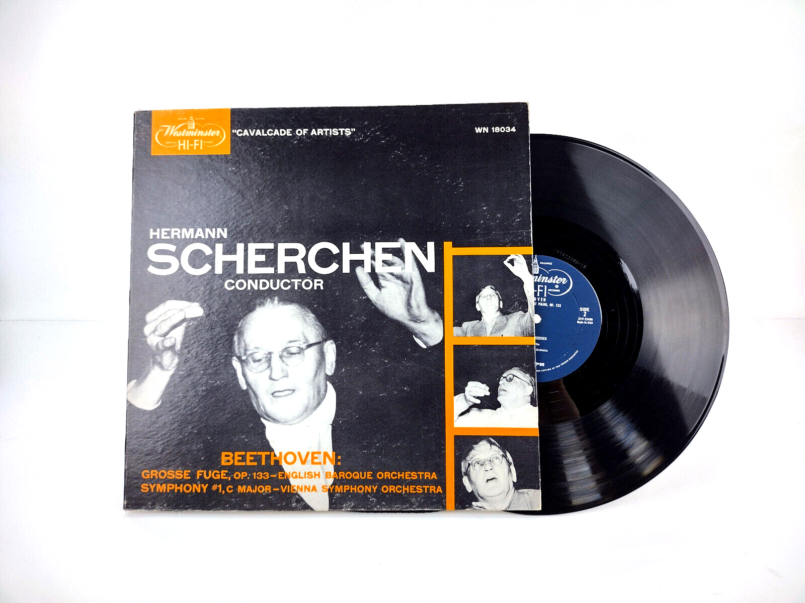 Ludwig van Beethoven, Hermann Scherchen, Grosse Fuge Op. 133 / Symphony No. 1 LP
