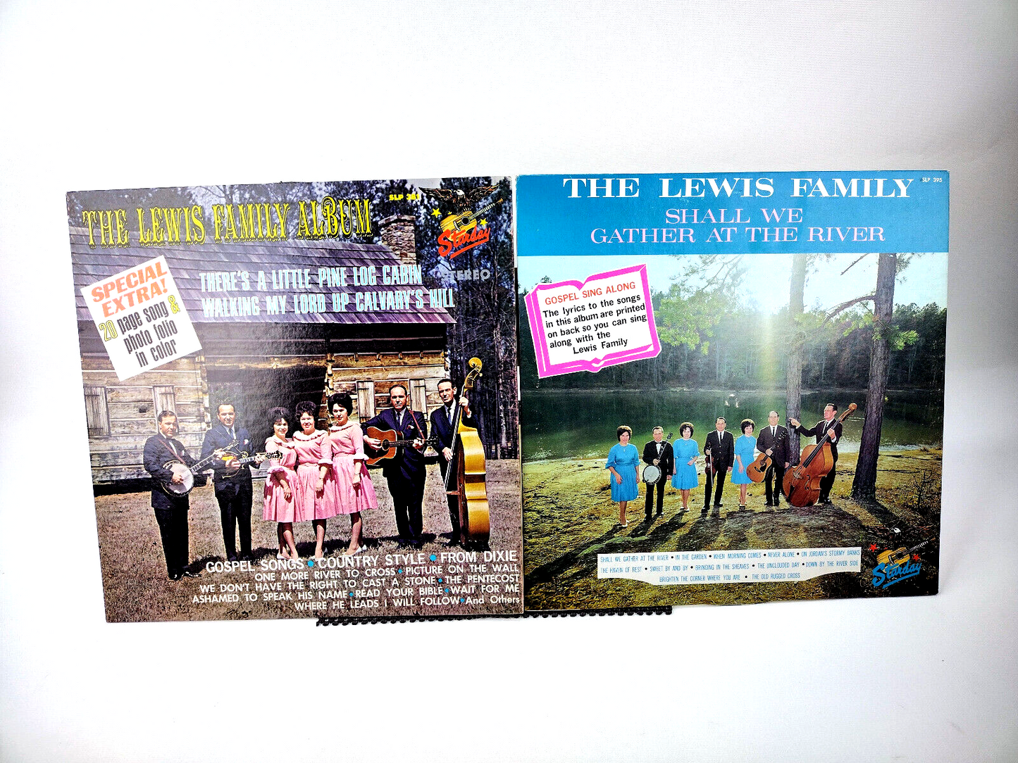 LOT OF 2 LEWIS FAMILY LPs - VG+/NM