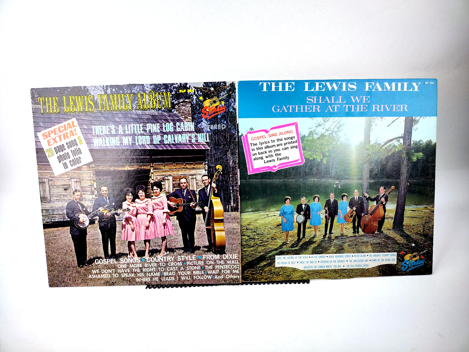 LOT OF 2 LEWIS FAMILY LPs - VG+/NM