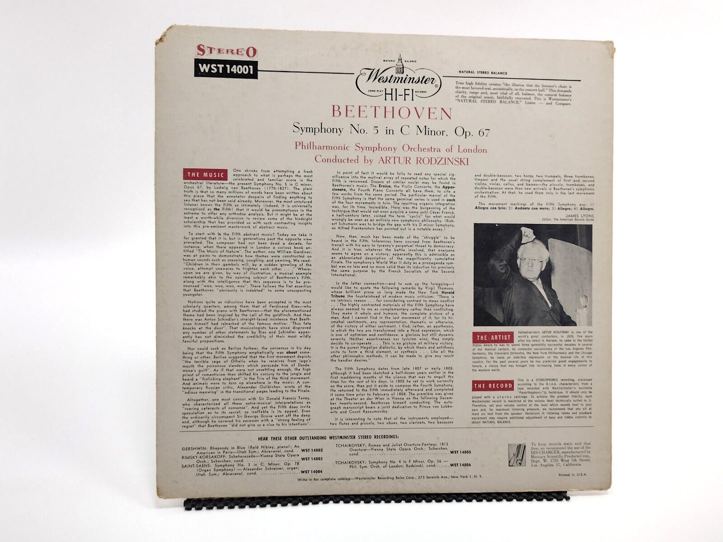 Beethoven* –Symphony No. 5 In C Minor, Op. 67, Artur Rodzinski - LP