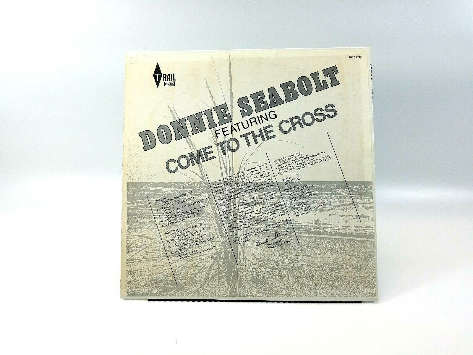 Donnie Seabolt - Featuring Come To The Cross - TSRC-8755 LP - VG+