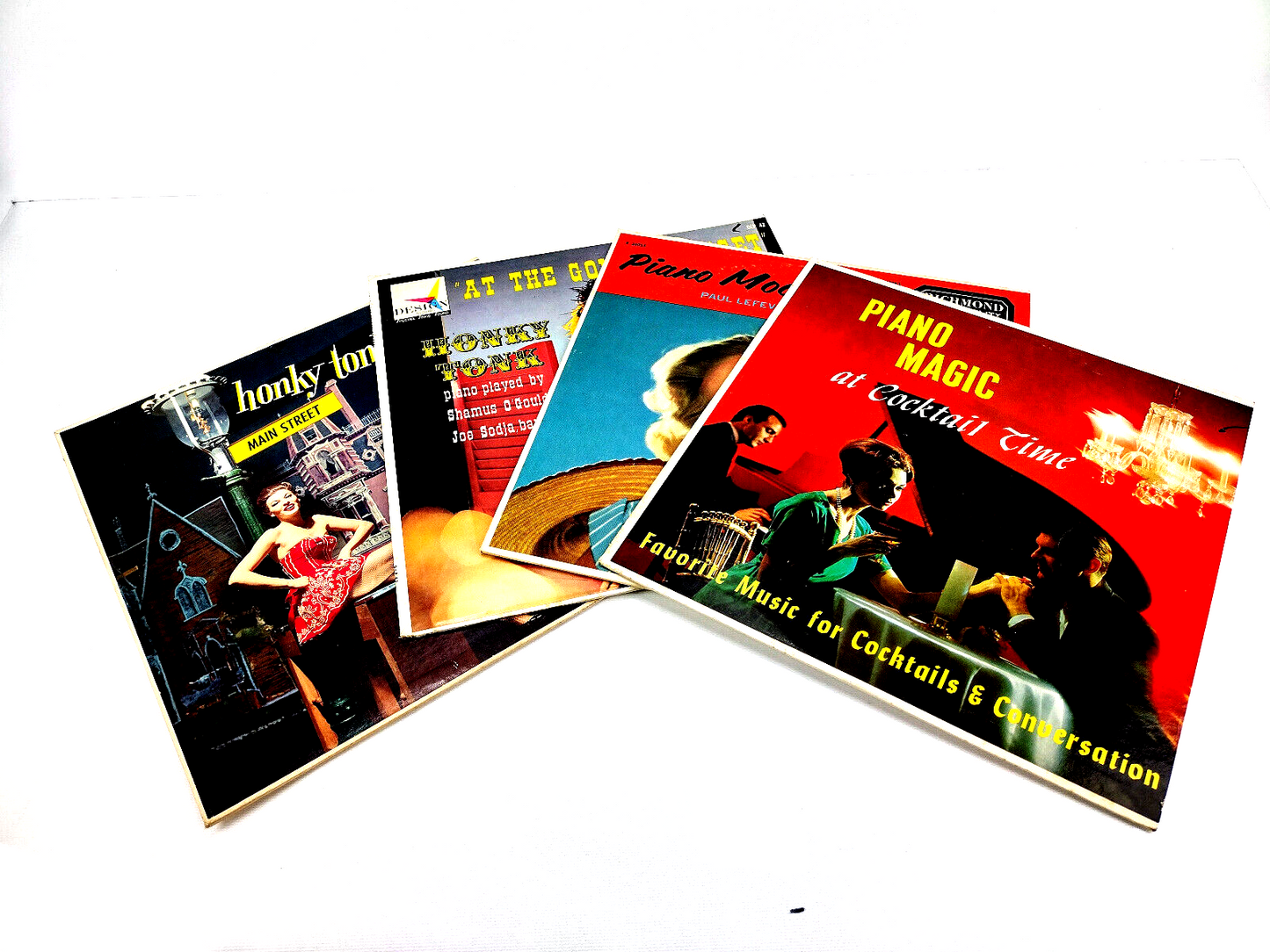 LOT OF 4 PIANO LPs - MOODS & HONKY TONK Vinyl, LPs - VG+