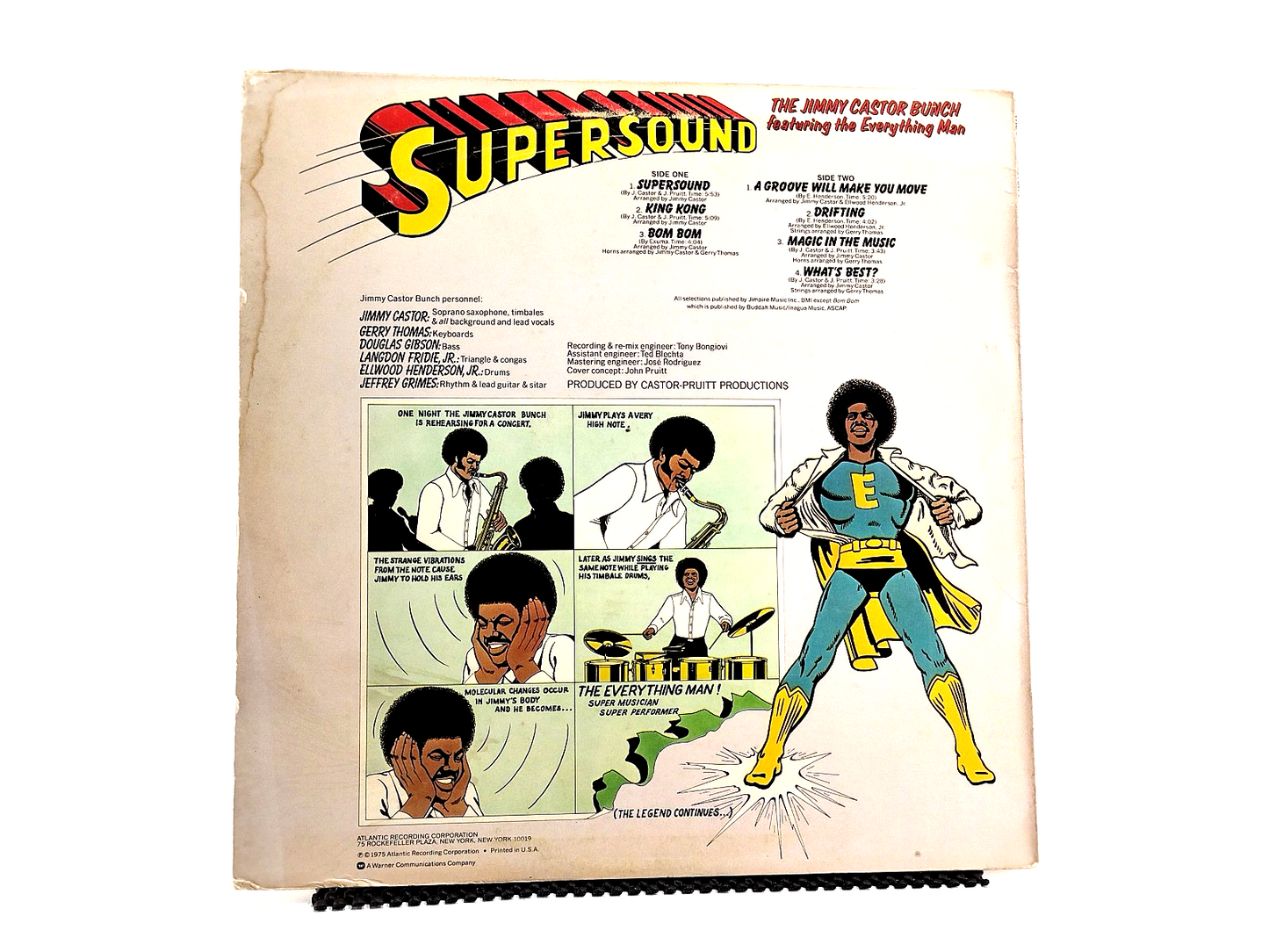 The Jimmy Castor Bunch Featuring The Everything Man - Supersound LP, Cleaned!
