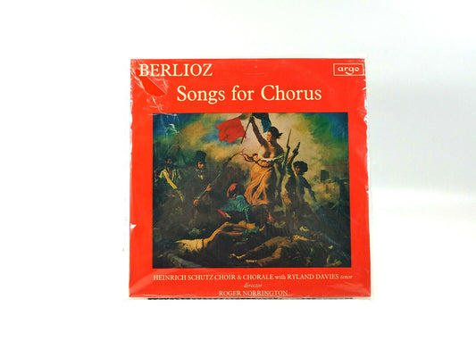 Berlioz* Songs For Chorus  ZRG 635 Vinyl, LP Brand New Sealed!