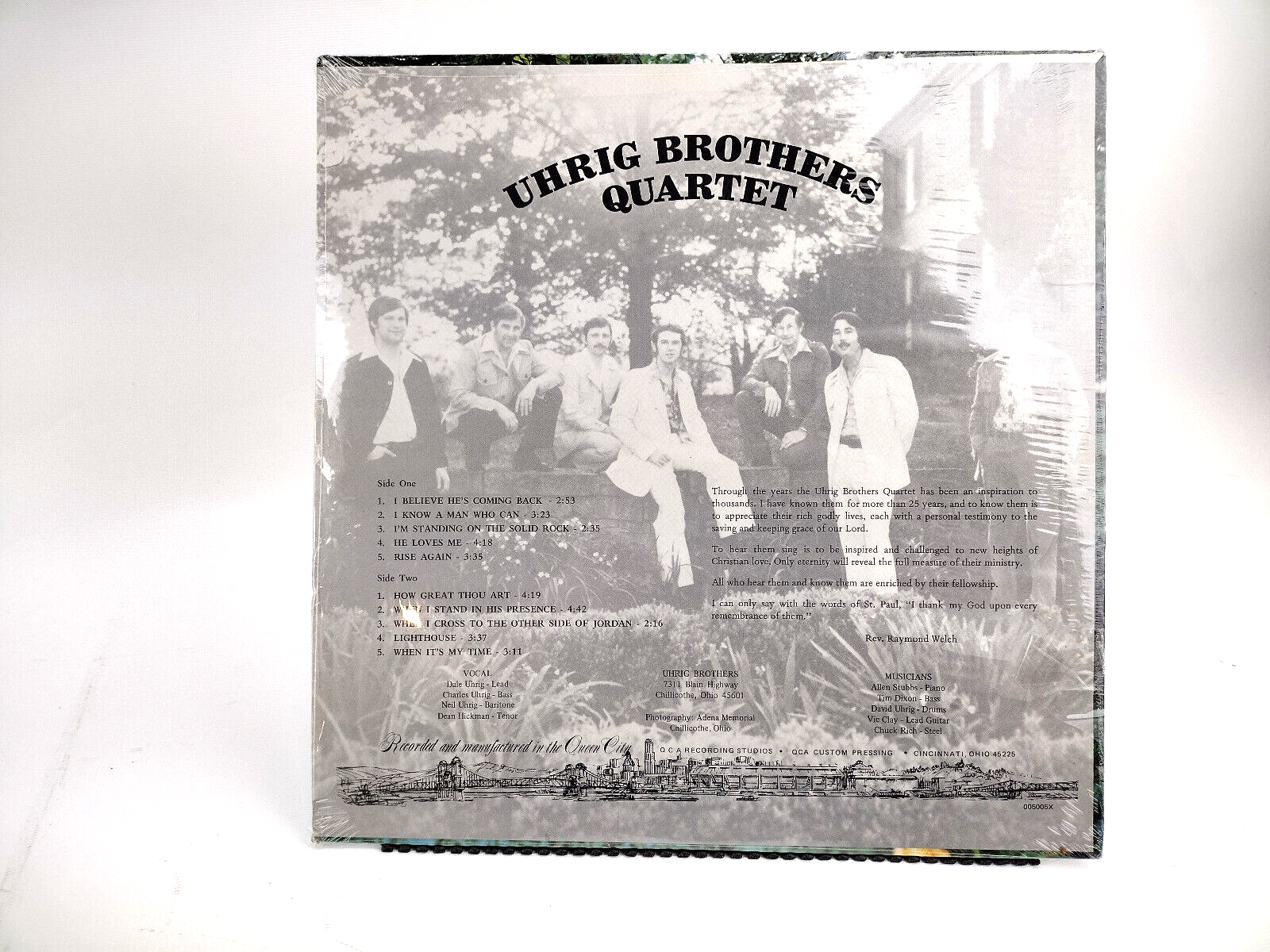 UHRIG BROTHERS QUARTET -  Like Never Before, Vinyl, LP - SEALED! RARE