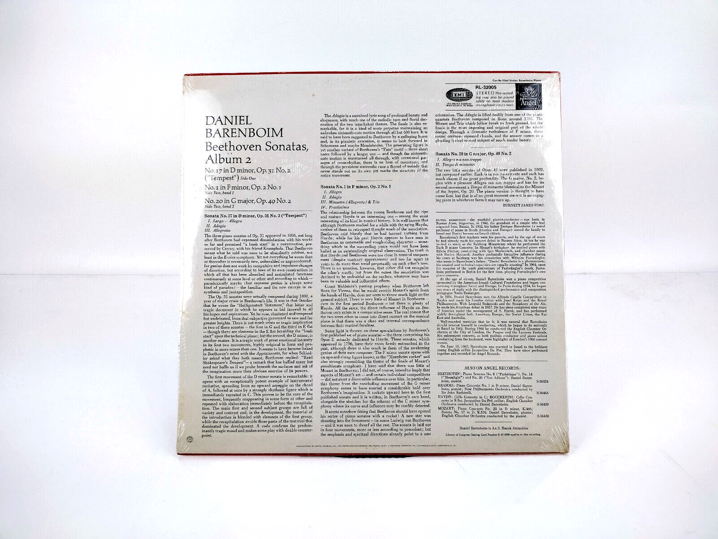 Daniel Barenboim - Beethoven - Piano Sonatas Album 2/ No. 17