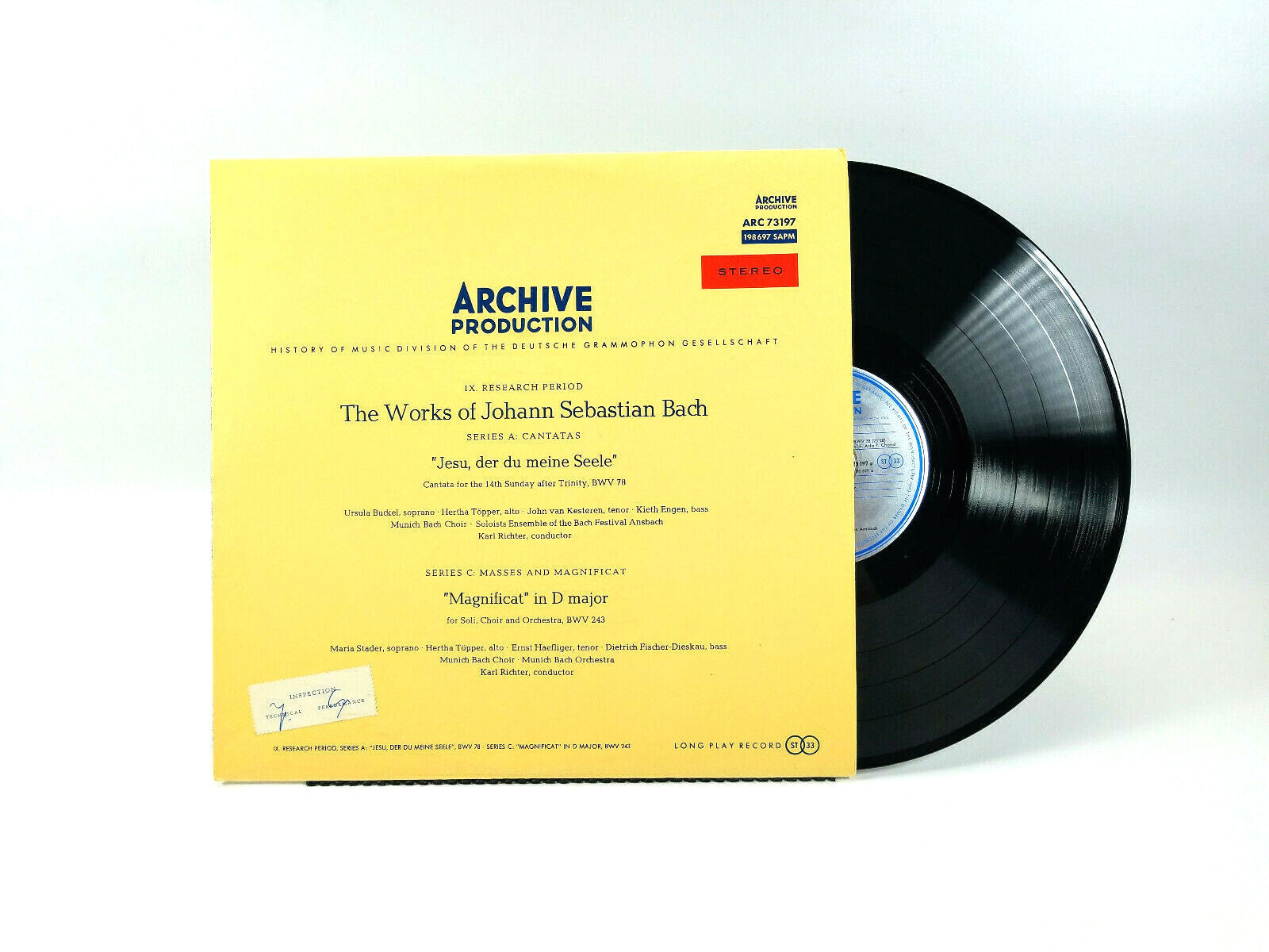 The Works of Johann Sebastian Bach ARC73197 LP - NM
