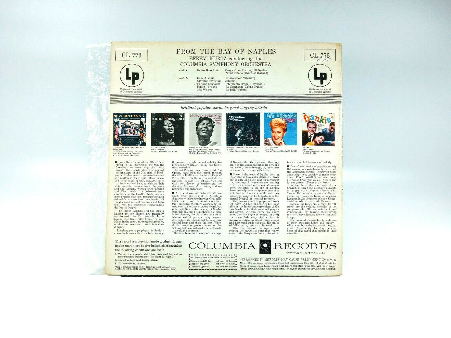Efrem Kurtz - From The Bay of Naples | Vinyl LP | VG+
