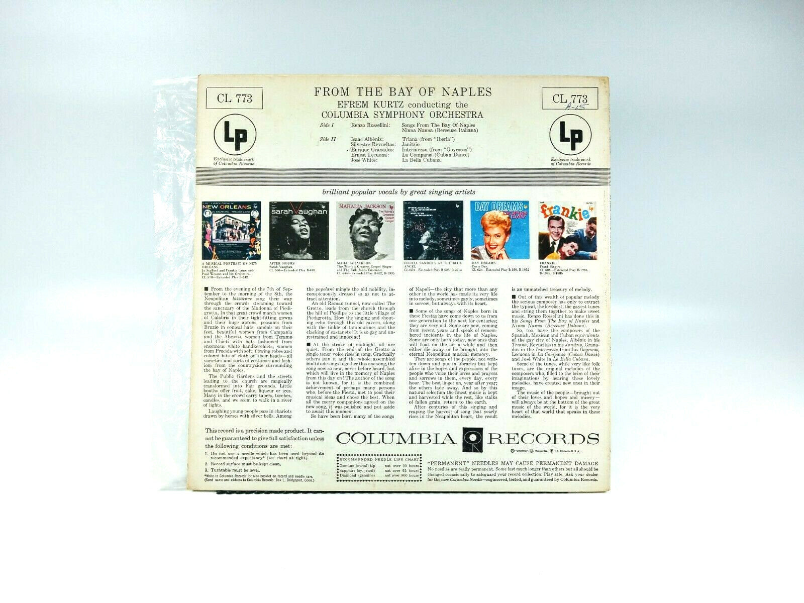 Efrem Kurtz - From The Bay of Naples | Vinyl LP | VG+