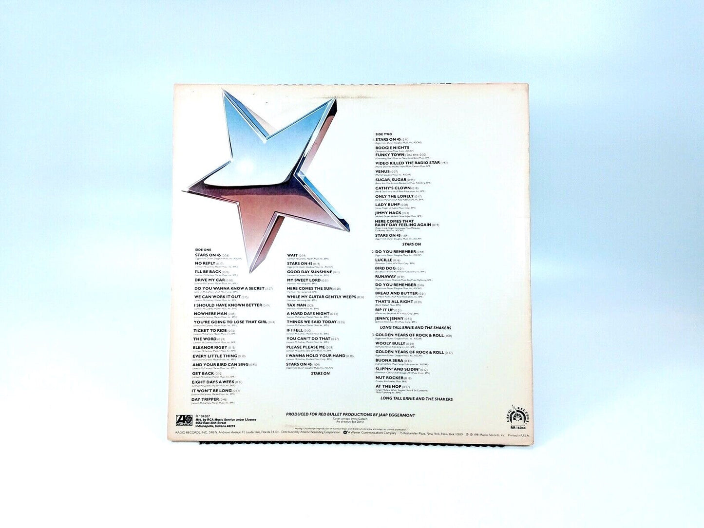 Ernie And The Shakers ‎- Stars On Long Play (1981) | Vinyl LP | VG+