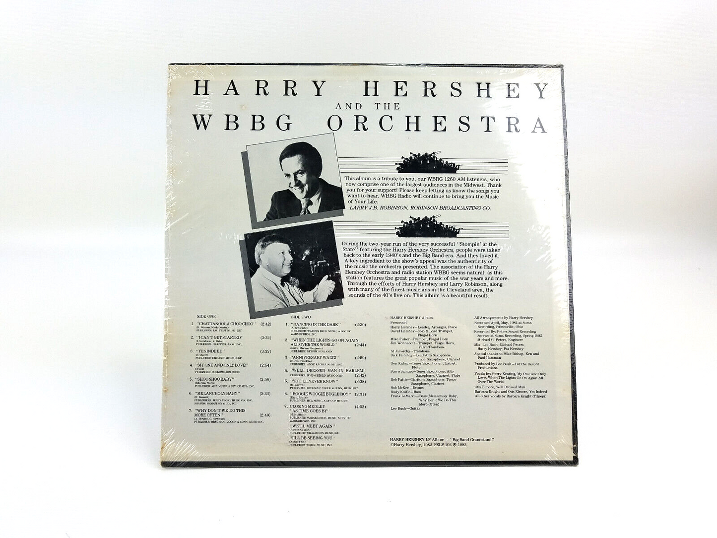 Harry Hershey And The WBBG Orchestra - Big Band Grandstand LP - NEW SEALED!