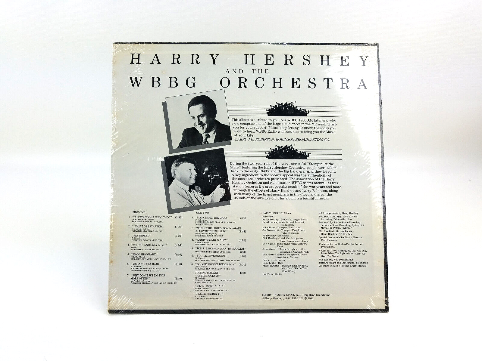 Harry Hershey And The WBBG Orchestra - Big Band Grandstand LP - NEW SEALED!