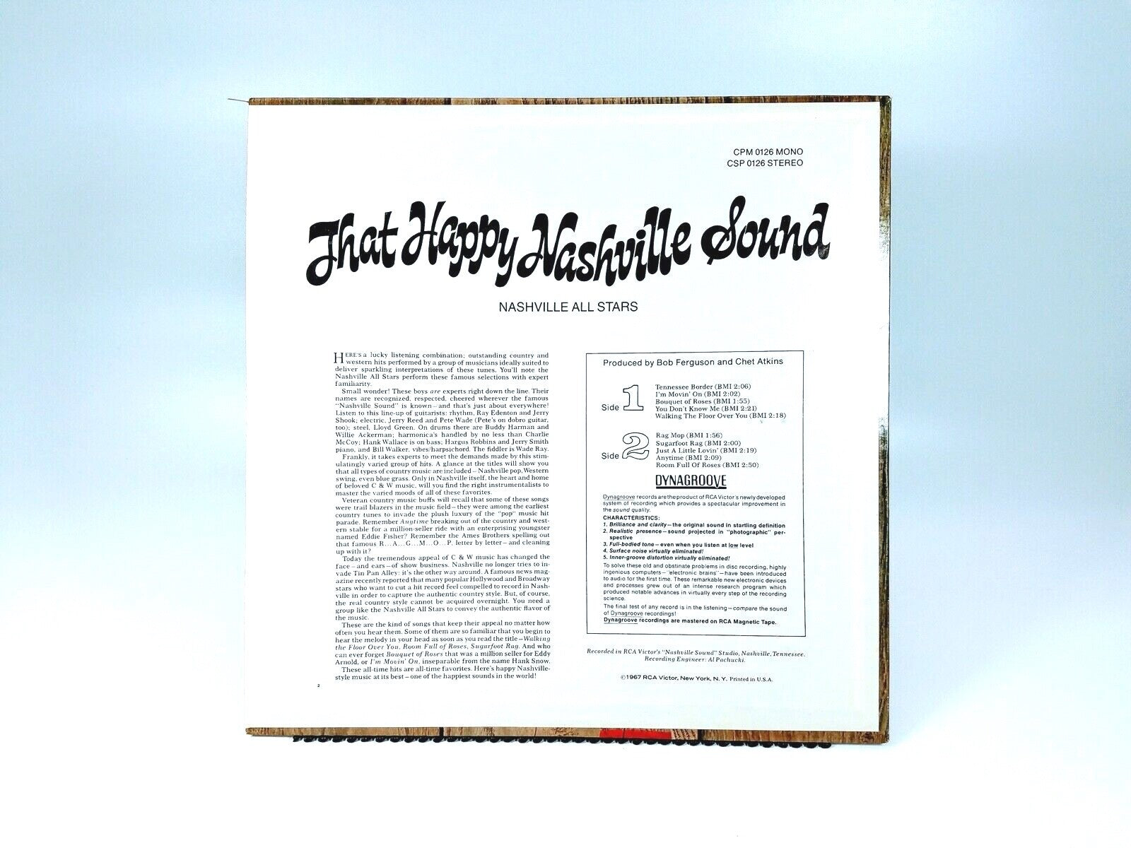 Nashville All-Star Band ‎- That Happy Nashville Sound (1967) | Vinyl LP | VG+