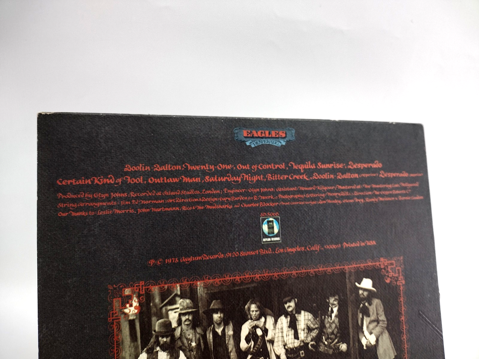 Eagles - Desperado LP, Presswell Pressing, Cleaned w/ Vinyl Vac!