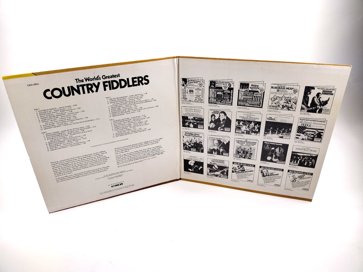 Various - The World's Greatest Country Fiddlers 2XLPs     CMH Records – CMH-5904