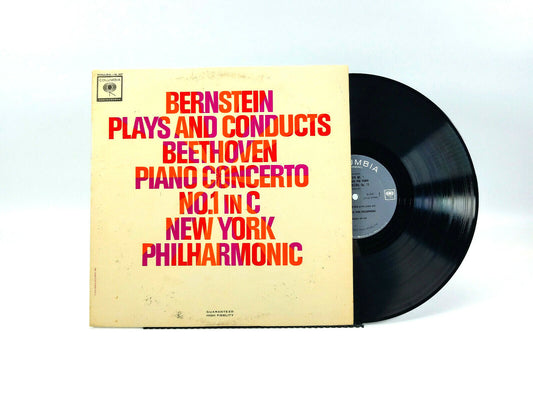 Bernstein* Beethoven*, New York Philharmonic* - Piano Concert No. 1 In C LP
