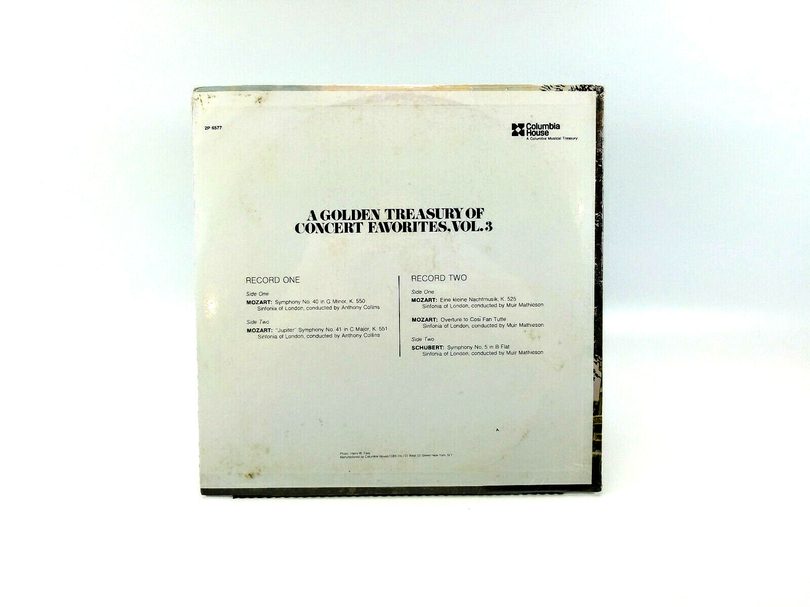 The Sinfonia Of London - A Golden Treasury of Concert Favorites, Vol. 3 LP NEW!
