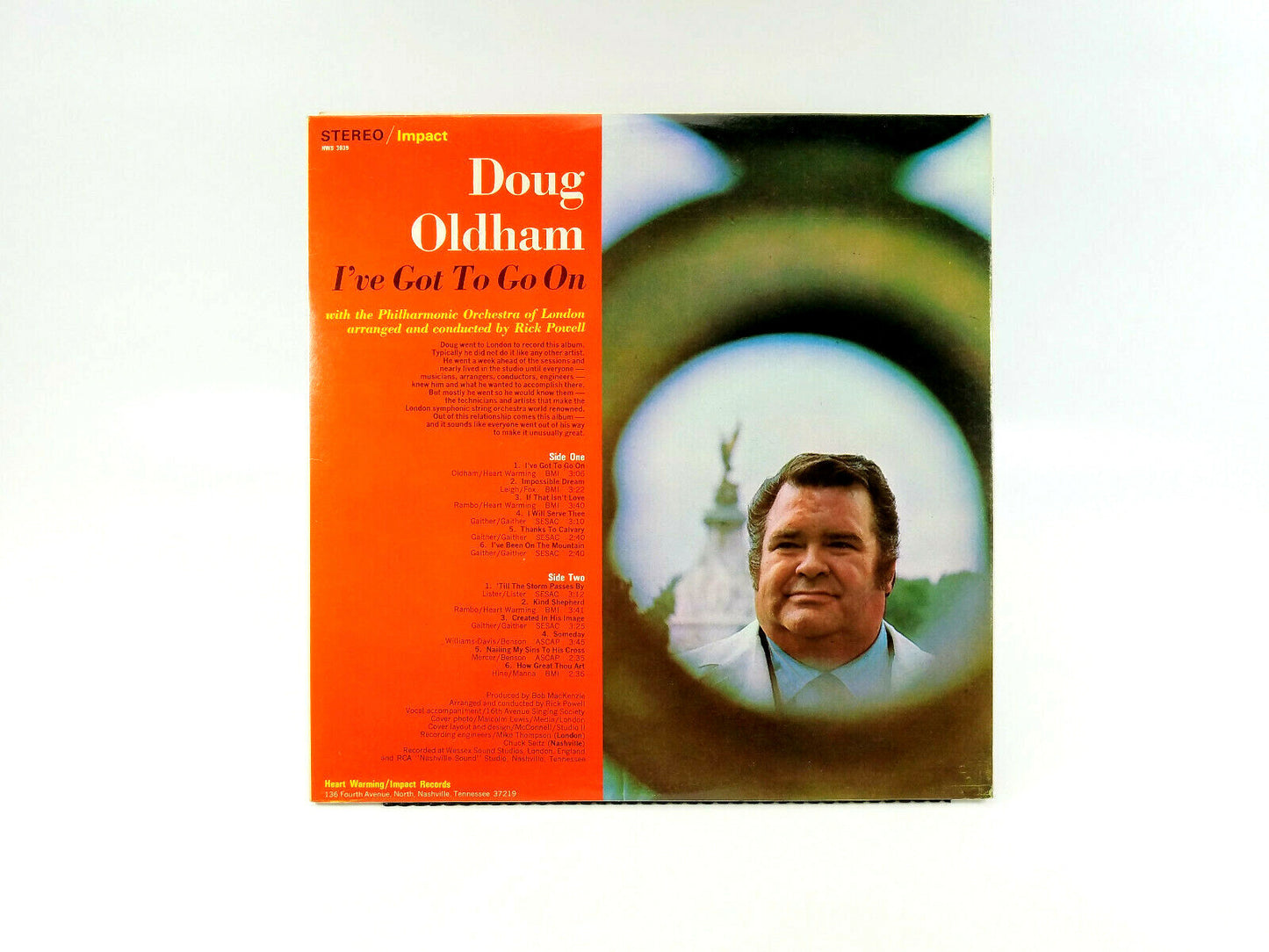 Doug Oldham - I've Got To Go On Impact – HWS 3039 Vinyl, LP, Stereo 1969, US