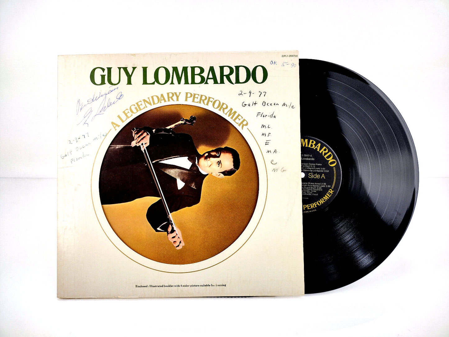 Guy Lombardo And His Royal Canadians - A Legendary Perfomer - Autographed!
