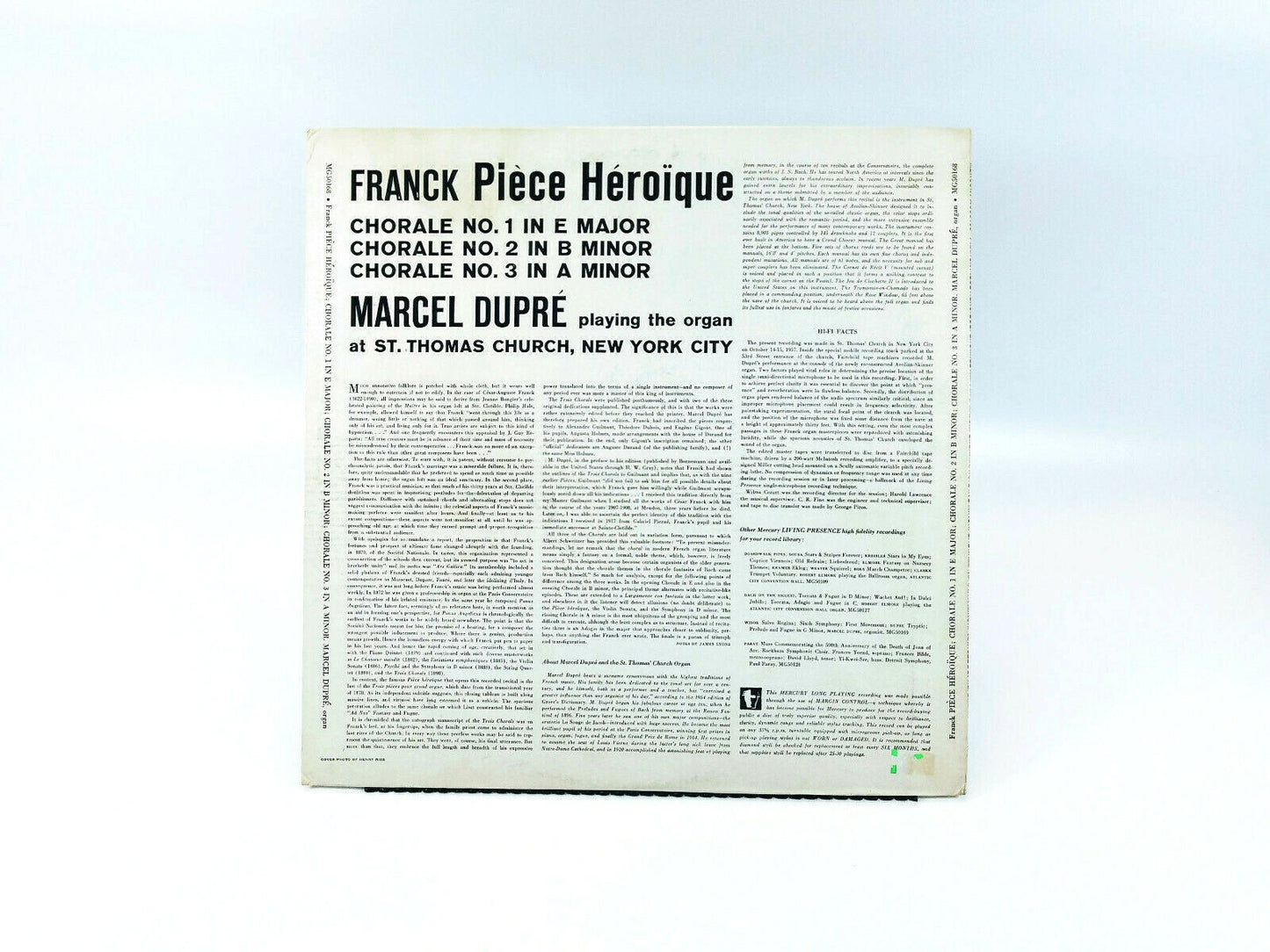 Franck - Piece Heroique - Three Chorales | Vinyl LP | NM