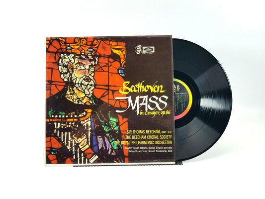 Beethoven* - Sir Thomas Beecham Mass In C Major, Op. 86 LP NM