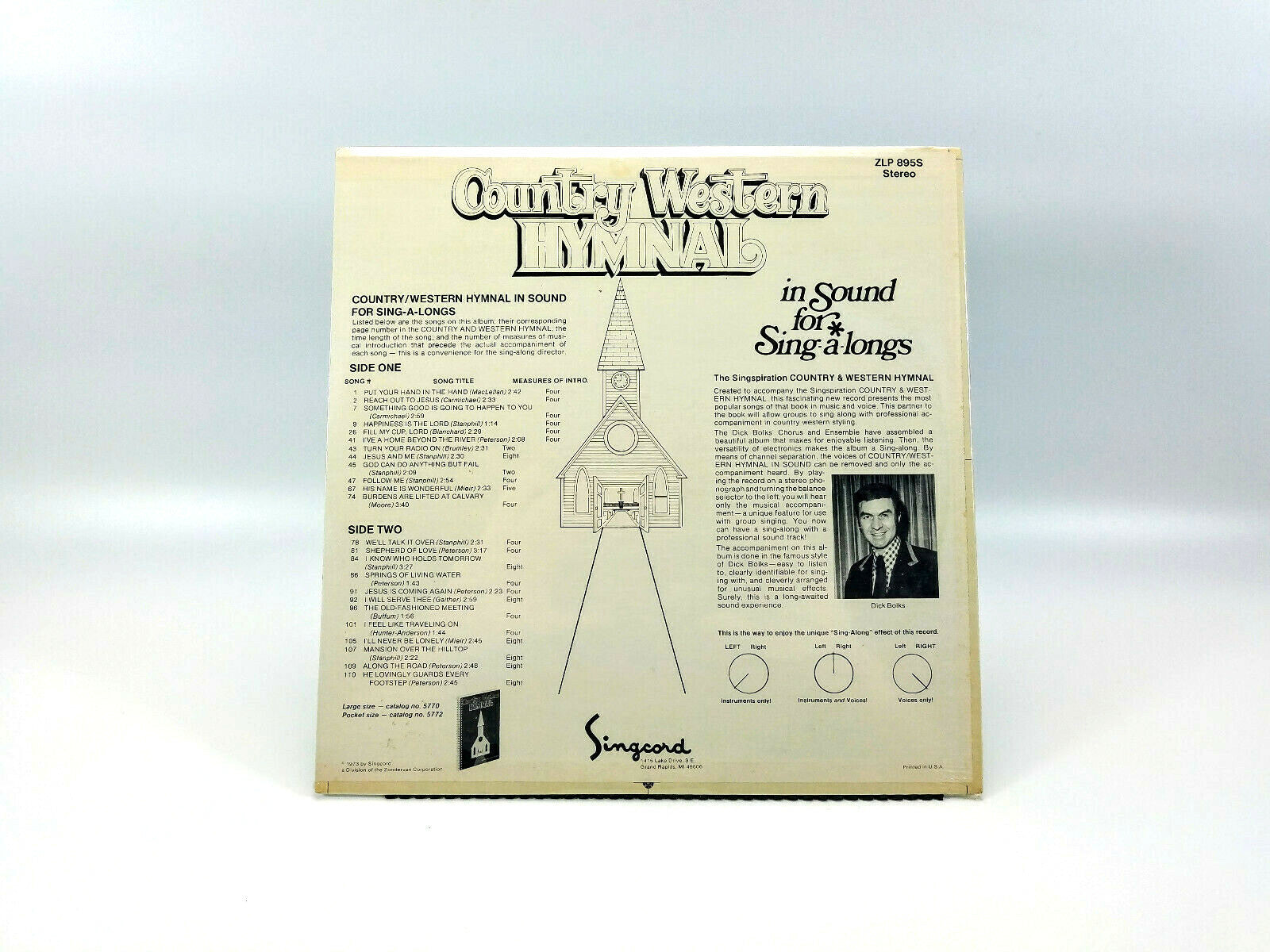 Dick Bolks - Country Western Hymnal - In Sound For Sing-A-Long ZLP 895S