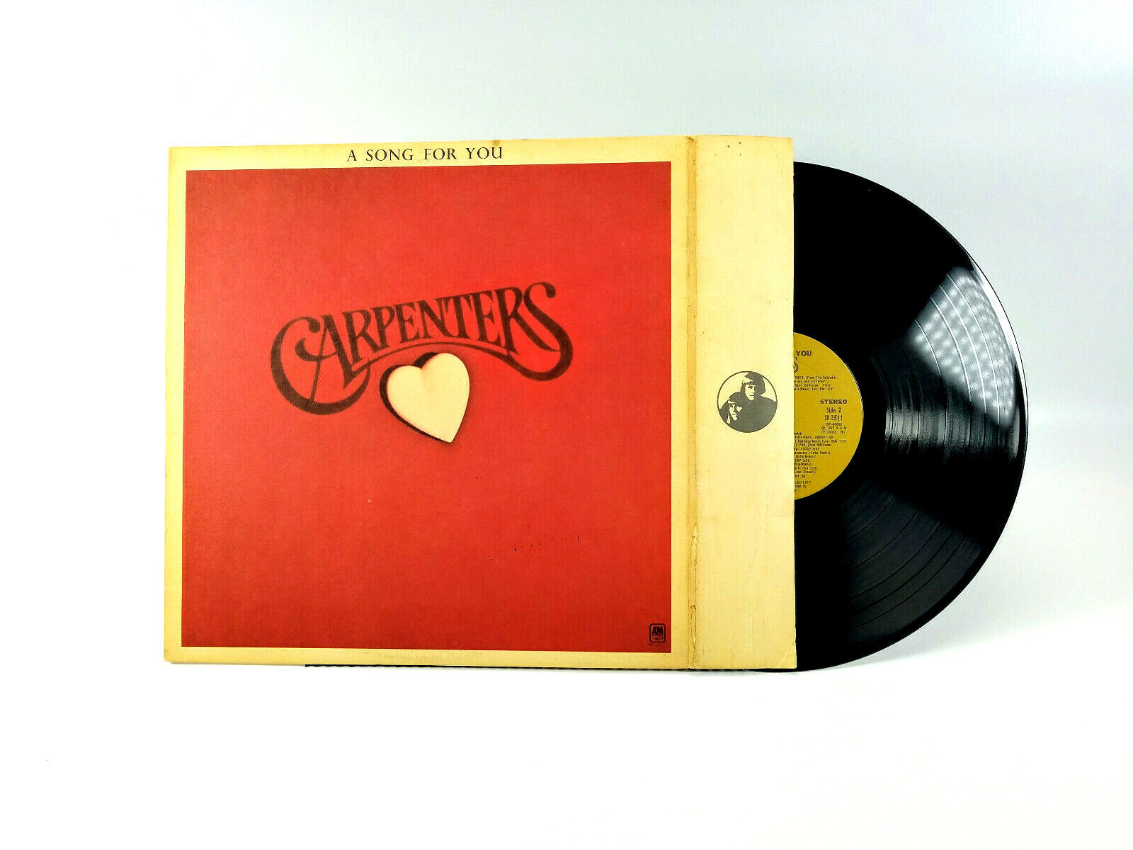 Carpenters – A Song For You  A&M Records – SP 3511 LP VG+