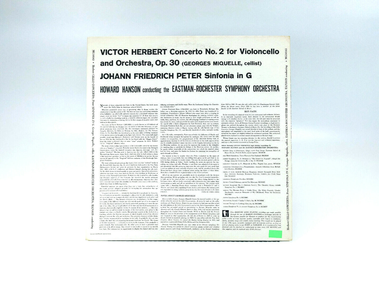 Victor Herbert - Cello Concerto OP. 30 | Vinyl LP | VG+