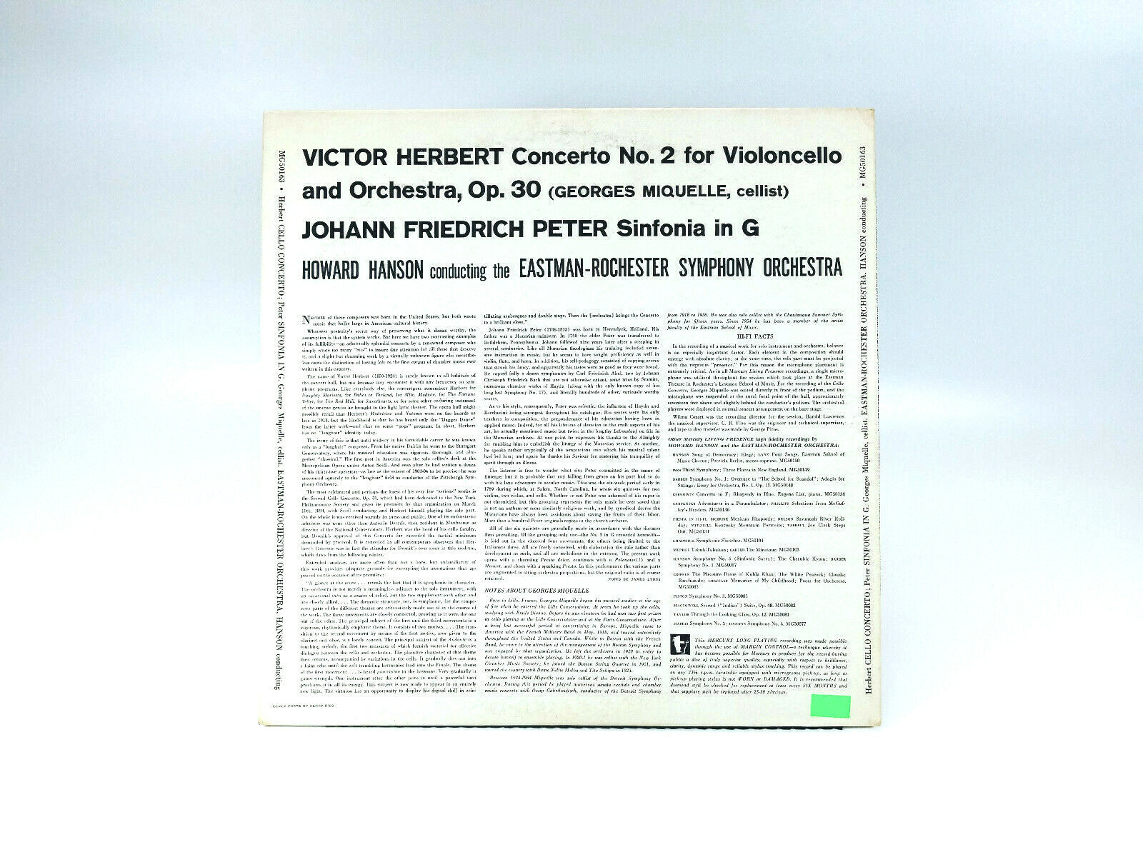 Victor Herbert - Cello Concerto OP. 30 | Vinyl LP | VG+