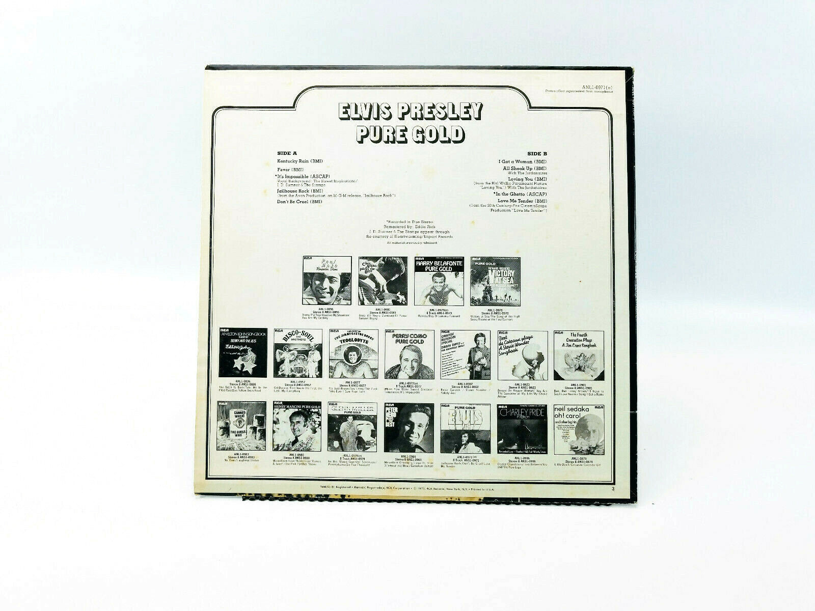 Elvis Presley - Pure Gold ANL1-0971(e) LP - VG+