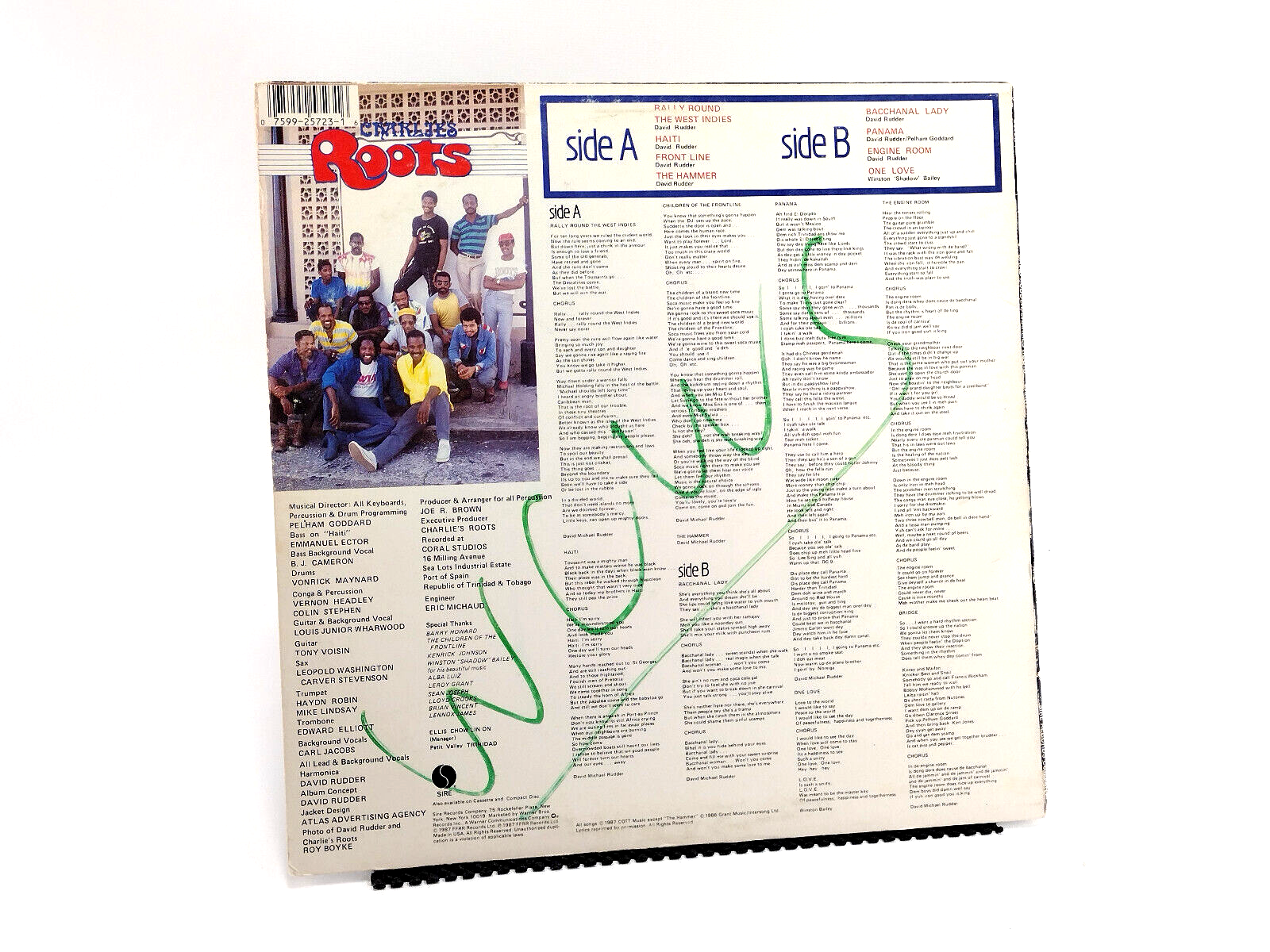David Rudder & Charlies Roots – Haiti, PROMO Vinyl, LP