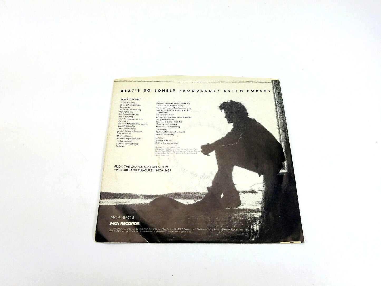 Charlie Sexton - Beat's So Lonely MCA-52715     Vinyl, 7", 45 RPM VG++