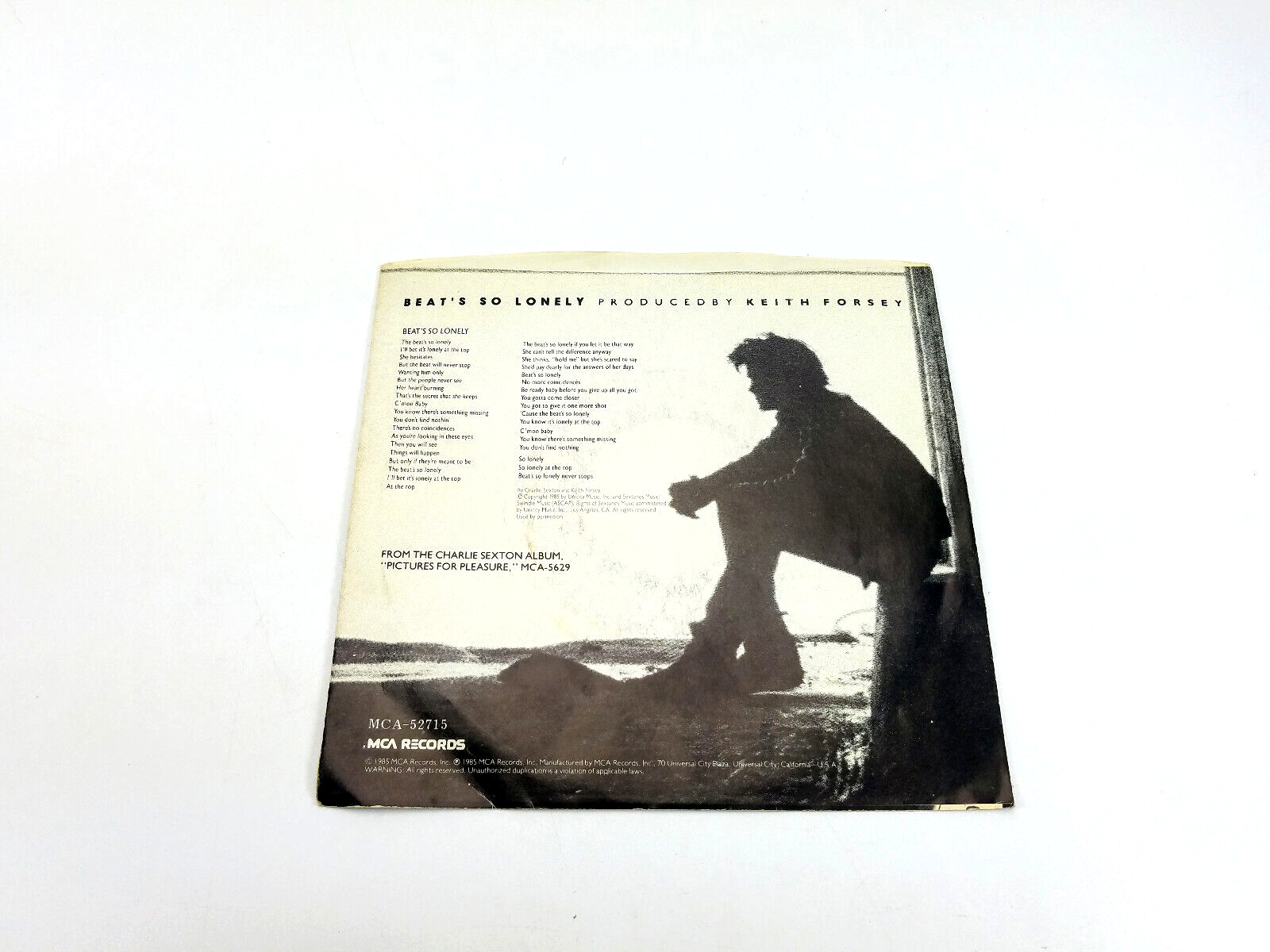 Charlie Sexton - Beat's So Lonely MCA-52715     Vinyl, 7", 45 RPM VG++