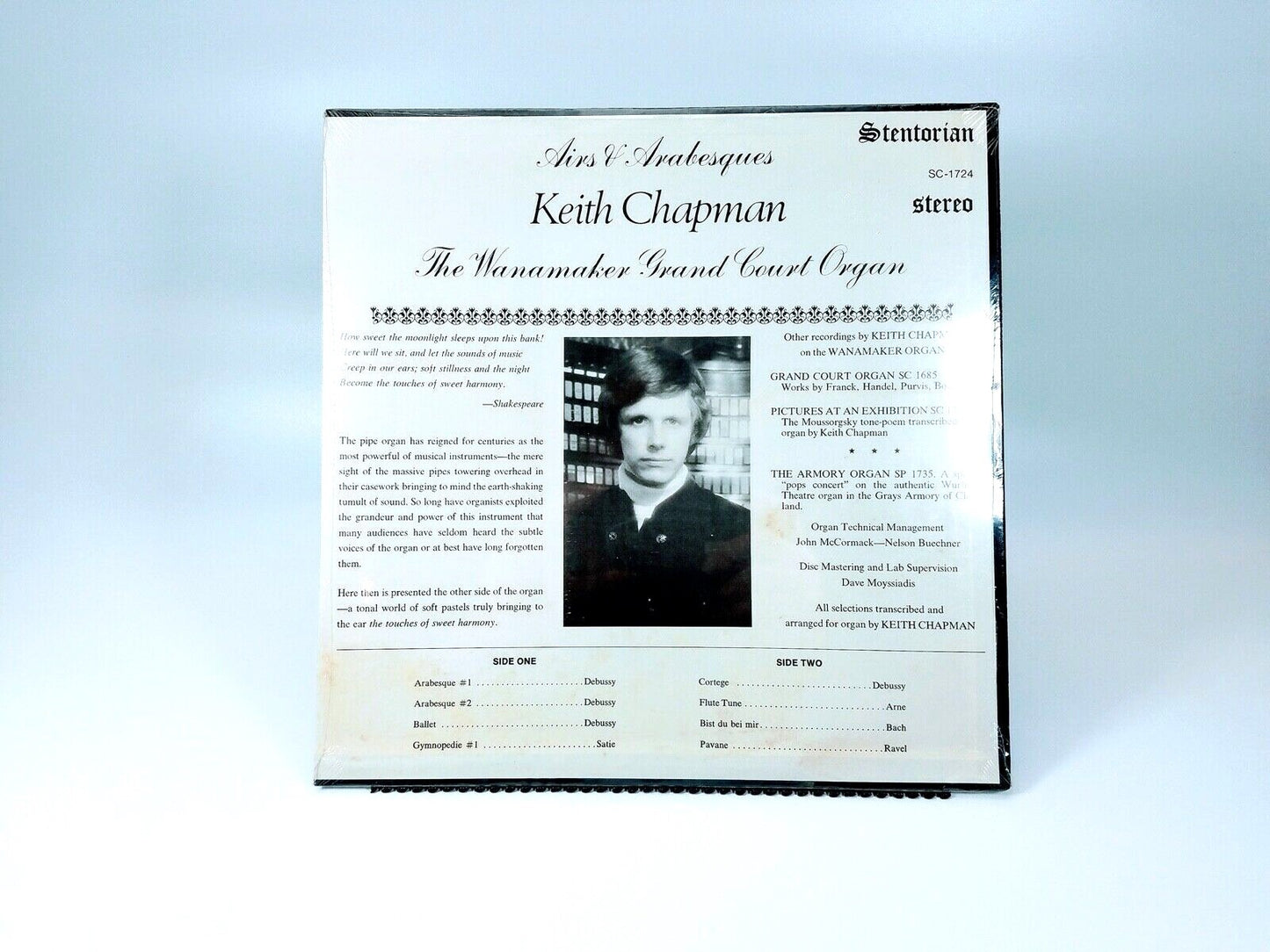 Keith Chapman ‎– Airs And Arabesques (Stentorian Productions ‎– SC 1724) SEALED!
